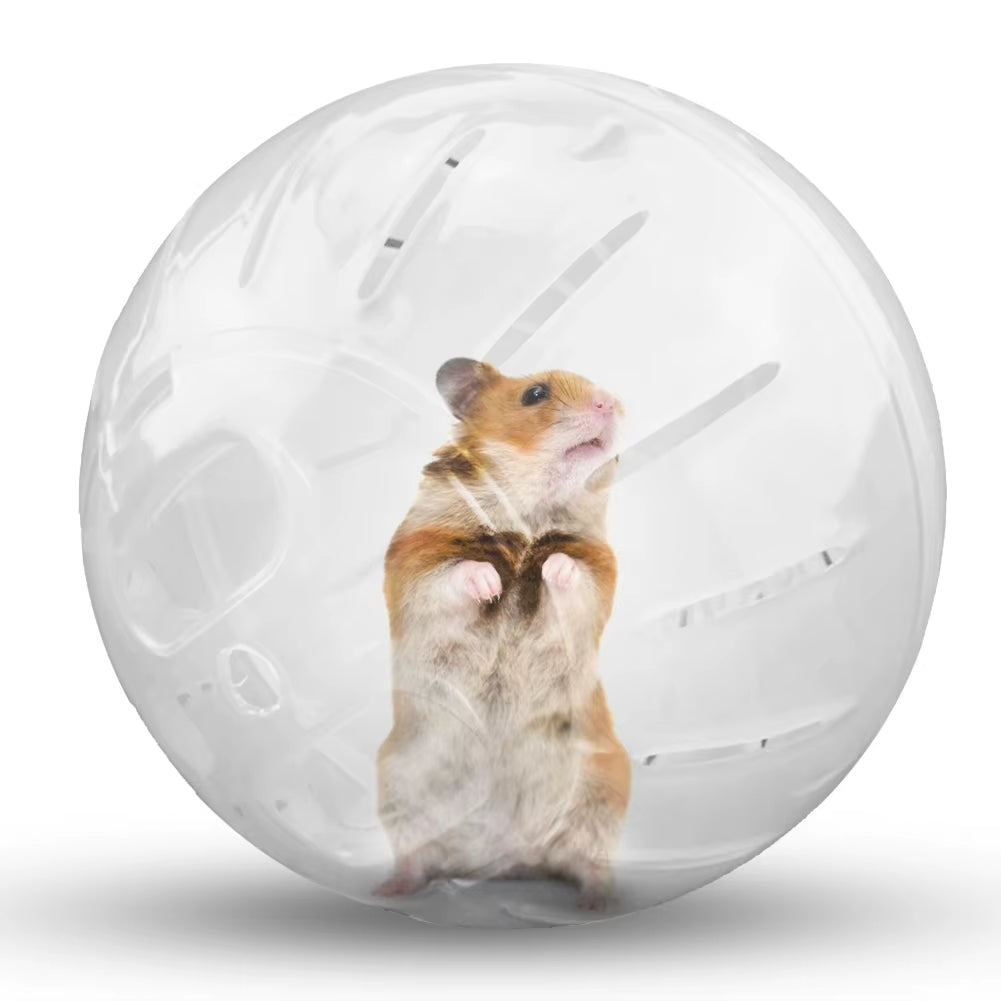 Clear Plastic Pet Rodent Mini Jogging Ball Hamster Exercise Running Ball Toys Small Animal Toy Play House Exercise Toy
