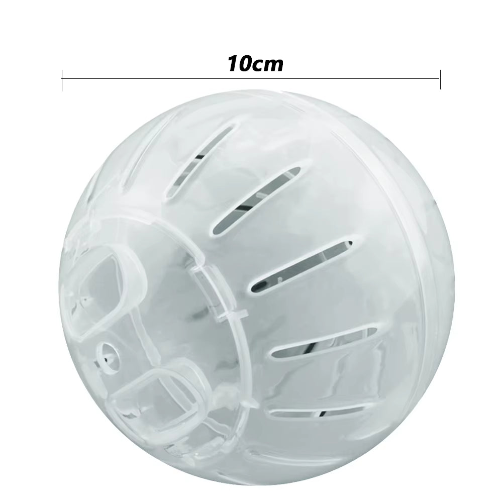Clear Plastic Pet Rodent Mini Jogging Ball Hamster Exercise Running Ball Toys Small Animal Toy Play House Exercise Toy