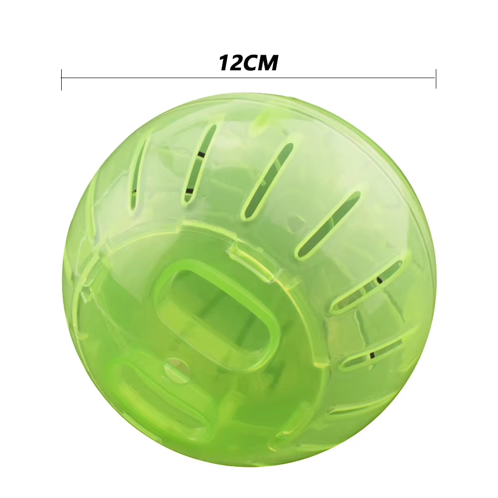 Clear Plastic Pet Rodent Mini Jogging Ball Hamster Exercise Running Ball Toys Small Animal Toy Play House Exercise Toy